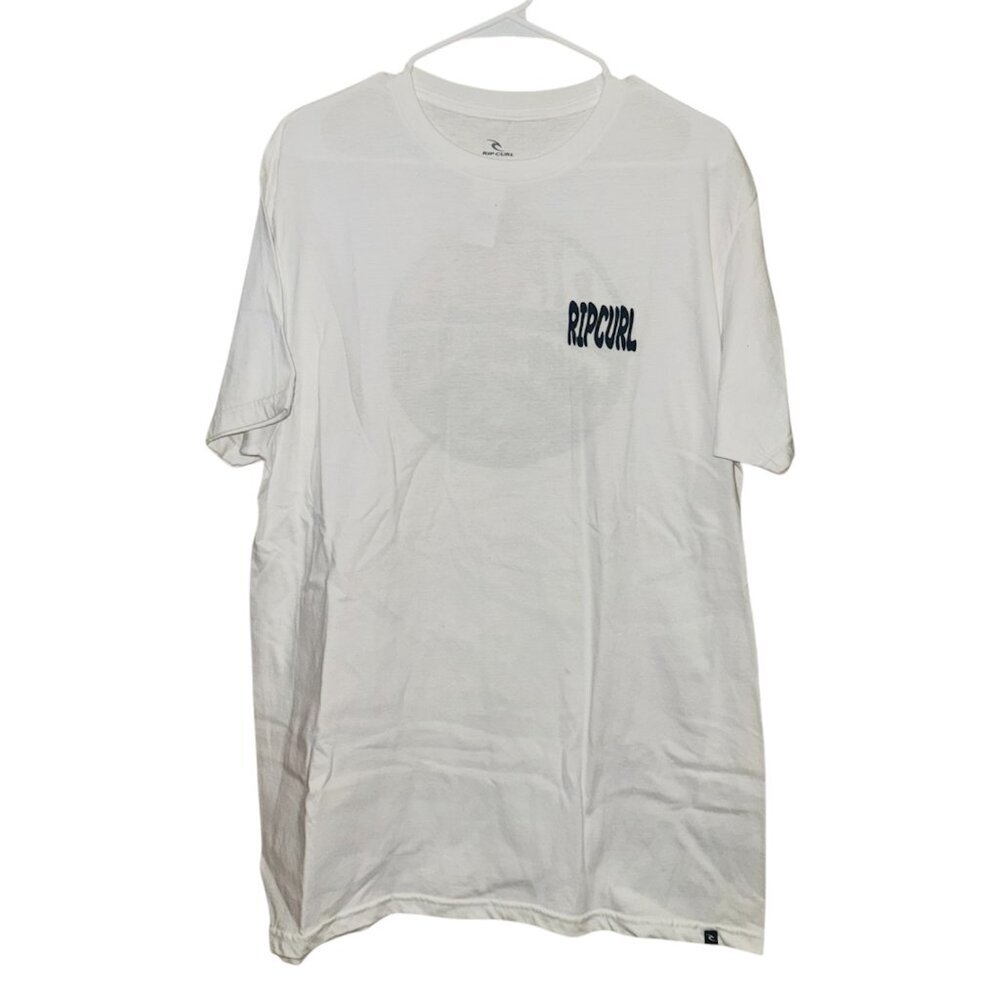 NEW RipCurl White Graphic Back Men Tee Shirt